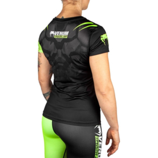 Женская Футболка Venum Training Camp 2.0 T-Shirt Black Neo Yellow