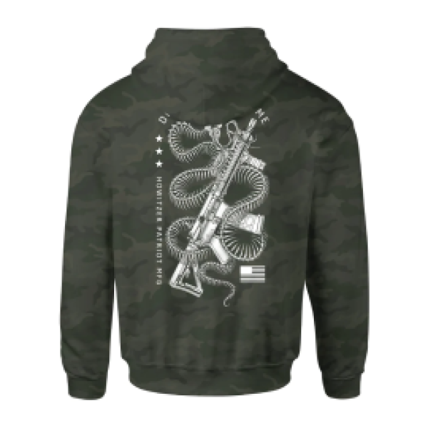 Толстовка Howitzer Coiled Snake Po Hood Military Green Camo