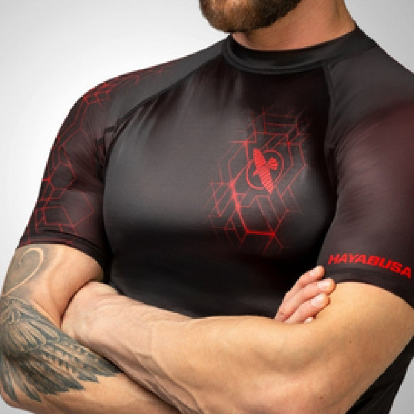Рашгард Hayabusa Geo Short Sleeve Rashguard Red