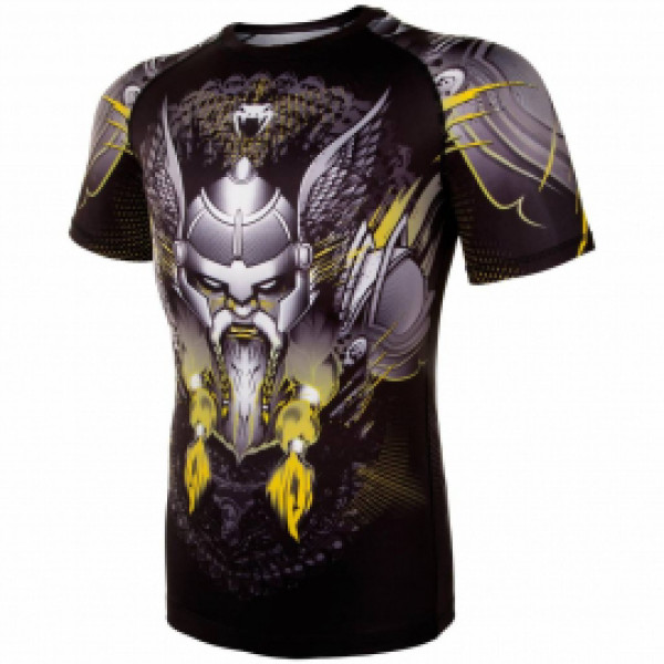 Рашгард Venum Viking 2.0 Rashguards Short Black Yellow