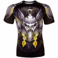 Рашгард Venum Viking 2.0 Rashguards Short Black Yellow