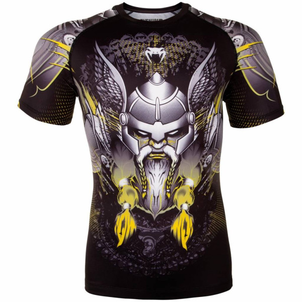 Рашгард Venum Viking 2.0 Rashguards Short Black Yellow