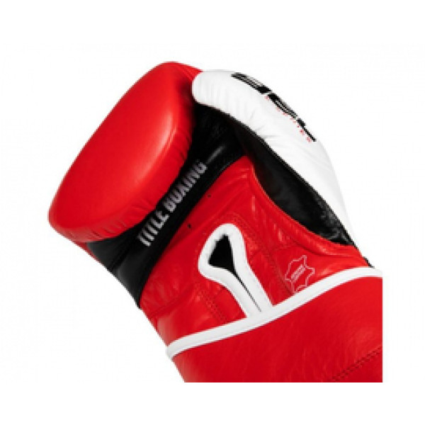 Боксерские перчатки Title GEL E-Series Training Gloves Red White