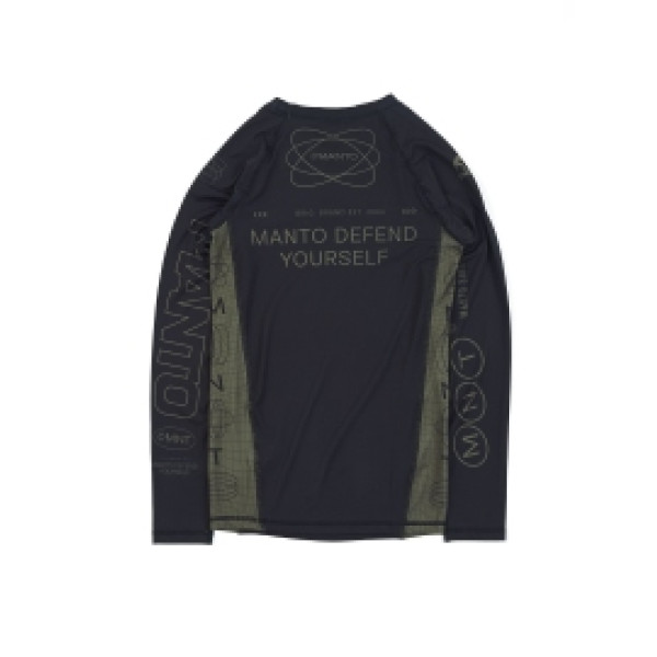 Рашгард MANTO Long Sleeve Rashguard Elipses Black