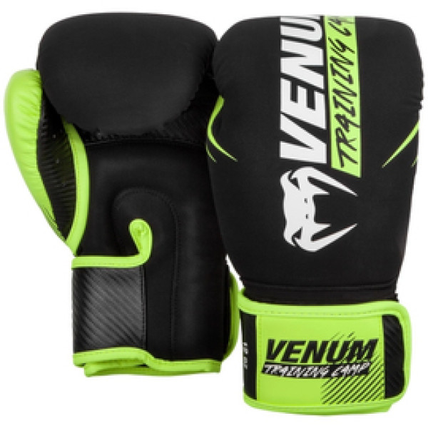 Боксерские перчатки Venum Traning Camp 2.0 Boxing Gloves Black Neo Yellow