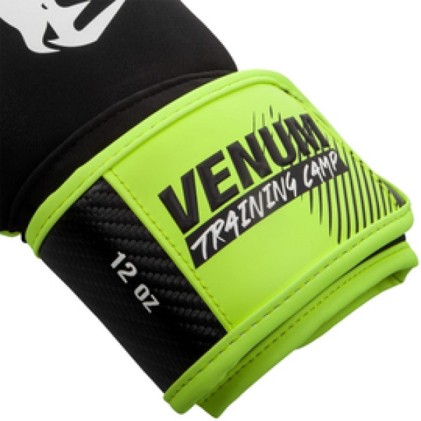 Боксерские перчатки Venum Traning Camp 2.0 Boxing Gloves Black Neo Yellow