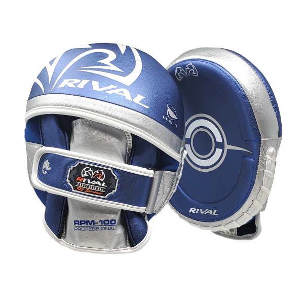 Лапы Rival RPM100 Professional Punch Mitts Blue Silver