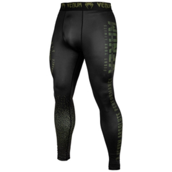 Компрессионные штаны Venum Signature Spats Black Khaki Exclusive
