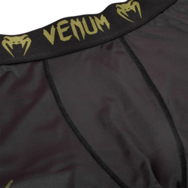 Компрессионные штаны Venum Signature Spats Black Khaki Exclusive