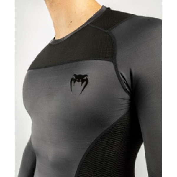 Рашгард Venum G-Fit Rashguard Long Sleeves Grey Black