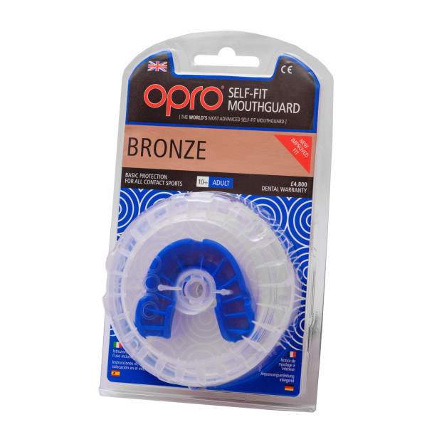Капа боксерська OPRO Bronze Blue (art.002184002)