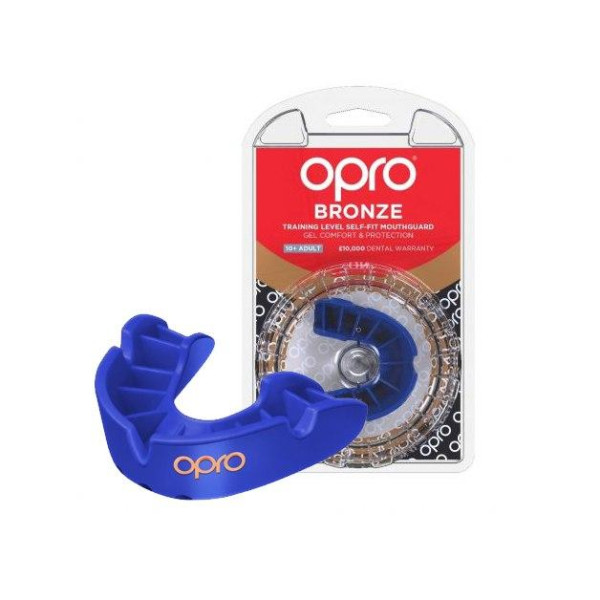 Капа боксерська OPRO Bronze Blue (art.002184002)
