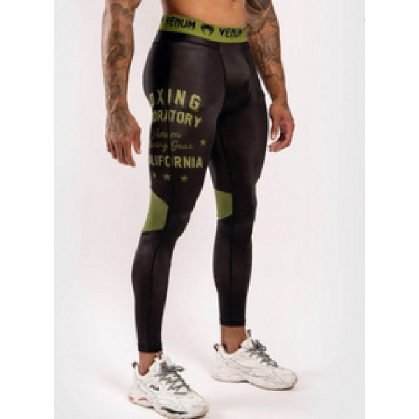 Компрессионные штаны Venum Boxing Lab Black Green