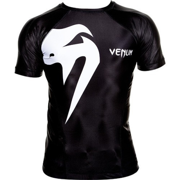 Рашгард Venum Giant rashguard - Black короткий рукав
