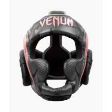 Шлем Venum Elite Headgear Black Pink Gold