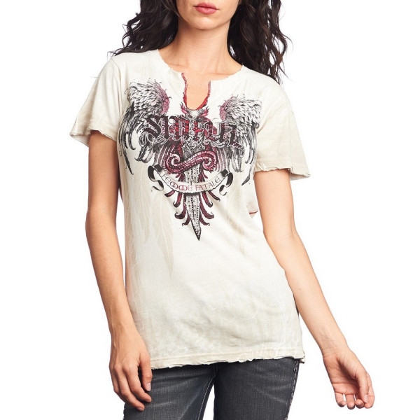 Женская футболка Sinful By Affliction Keepsake Baby Tee