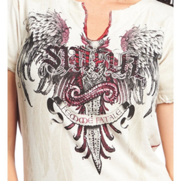 Женская футболка Sinful By Affliction Keepsake Baby Tee