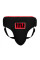 Защита паха Title Leather Solar Groin Protector Black Red