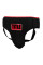 Защита паха Title Leather Solar Groin Protector Black Red