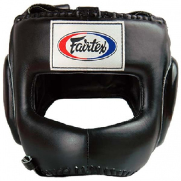 Боксерский шлем Fairtex HG4 Full Face Headgear Black