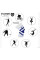 Наколінник Power System PS-6008 Knee Support Pro Blue/White (1шт.) L/XL