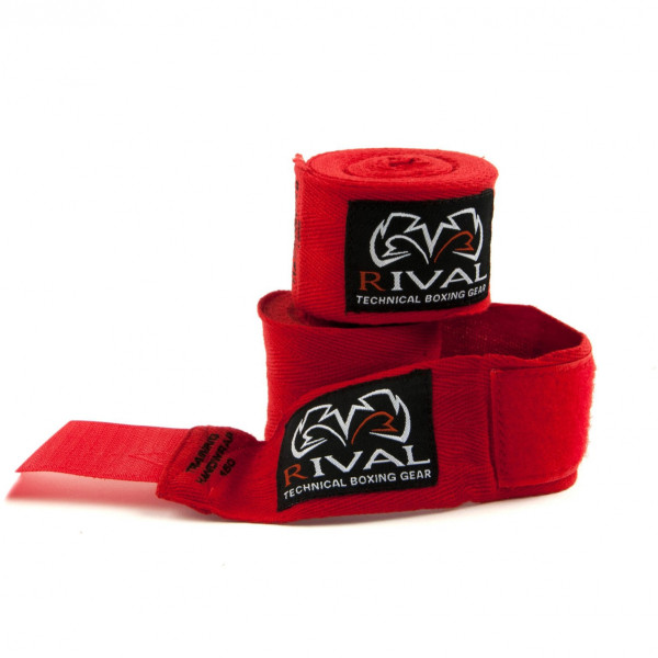 Боксерские бинты Rival Cotton Handwraps Red