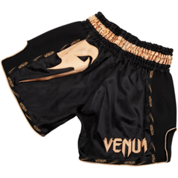 Шорты для тайского Venum Giant Muay Thai Shorts Black Gold