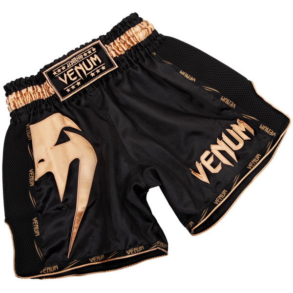 Шорты для тайского Venum Giant Muay Thai Shorts Black Gold