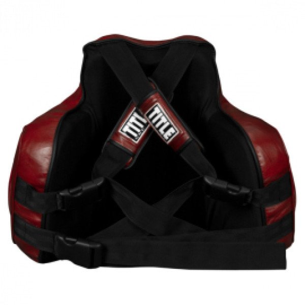 Защитный жилет Title Boxing Blood Red Leather Body Protector