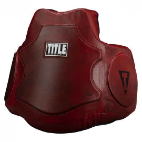Защитный жилет Title Boxing Blood Red Leather Body Protector