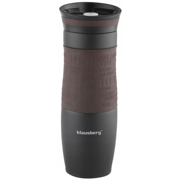 Термокружка Klausberg KB-7102 500мл. Чорно-Коричнева