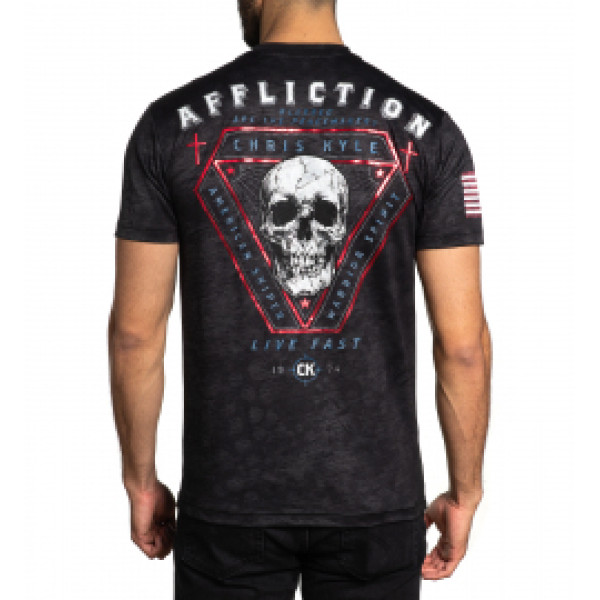Футболка Affliction CK Tribunal A24272 Black Mass