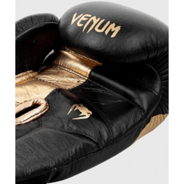 Боксерские перчатки Venum Giant 2.0 Pro Velcro Nappa Leather Black Gold
