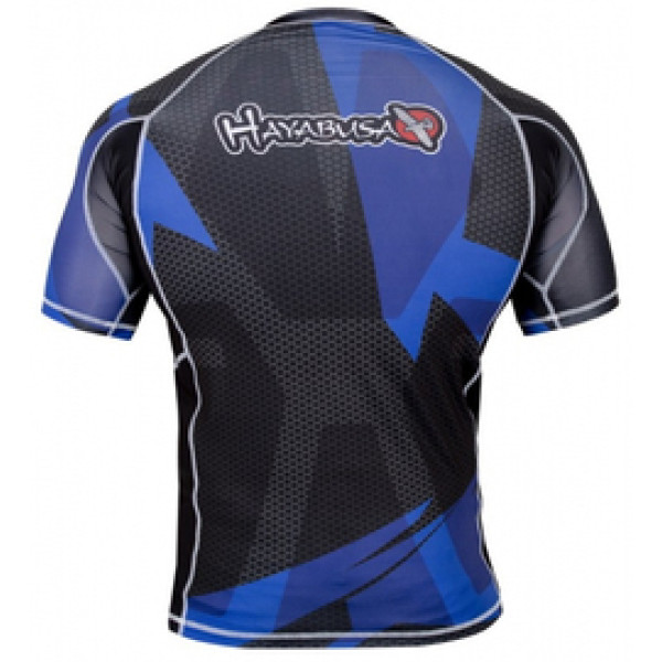 Рашгард Hayabusa Metaru Black-Blue с кор. рукавом