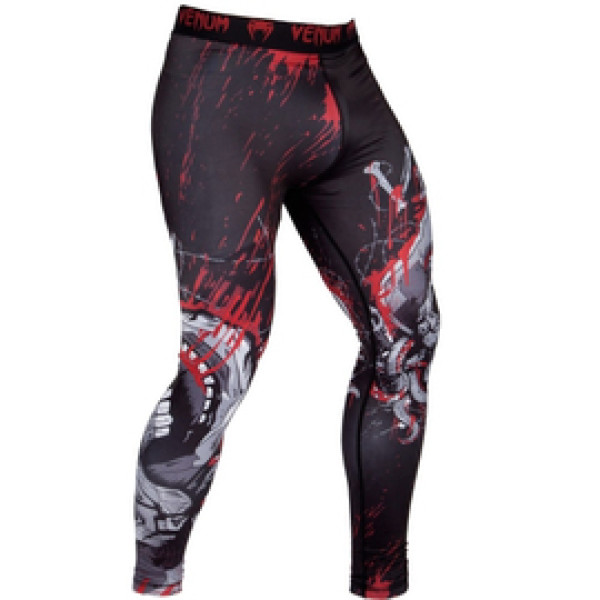 Компрессионные штаны Venum Pirate 3.0 Spats Black Red