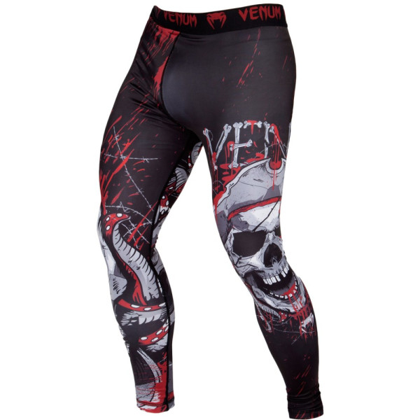 Компрессионные штаны Venum Pirate 3.0 Spats Black Red