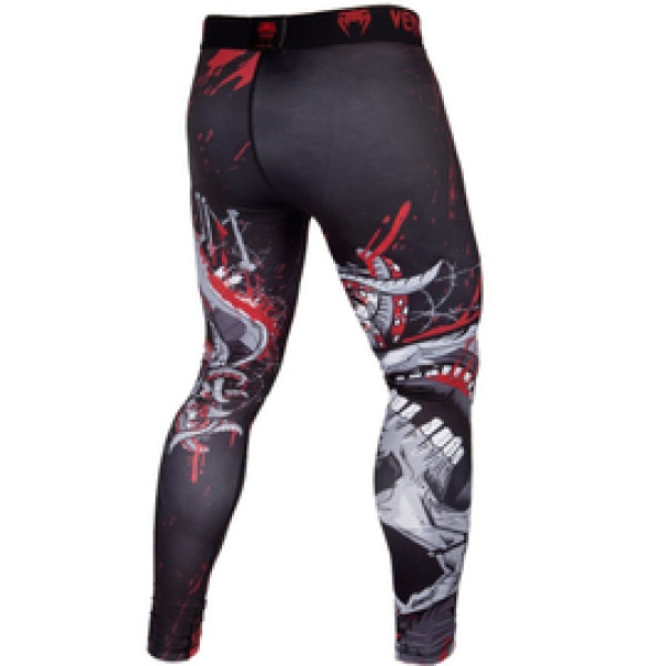 Компрессионные штаны Venum Pirate 3.0 Spats Black Red