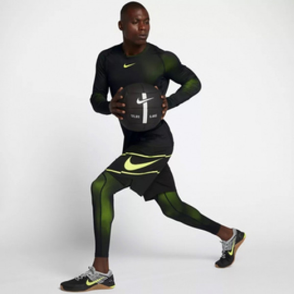 Лонгслив Nike Pro Colorburst Mens Long Sleeve Volt Black
