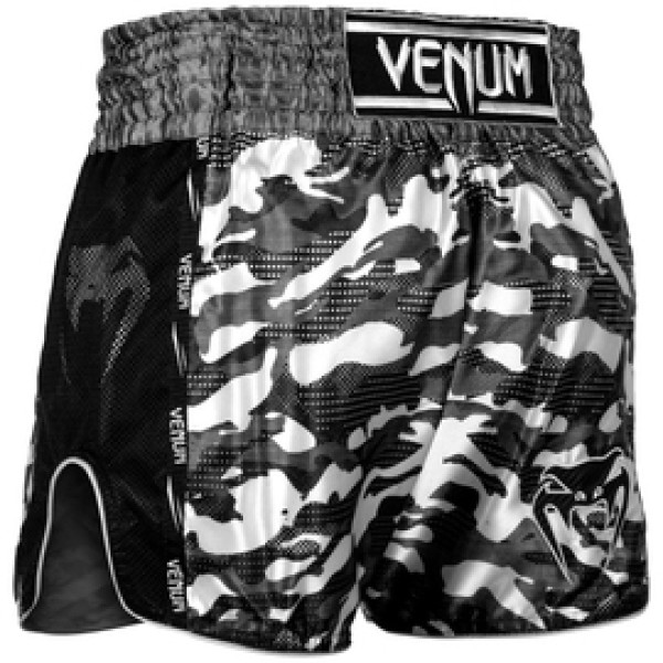 Шорты для тайского бокса Venum Full Cam Muay Thai Shorts Urban Camo Black