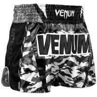 Шорты для тайского бокса Venum Full Cam Muay Thai Shorts Urban Camo Black