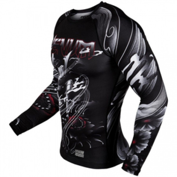 Рашгард Venum Samurai Skull Rashguard Long Sleeves Black