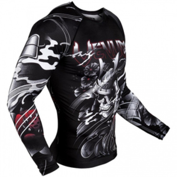 Рашгард Venum Samurai Skull Rashguard Long Sleeves Black