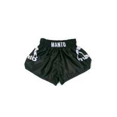 Шорты для тайского бокса MANTO Shorts Muay Thai Black Silver