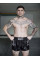 Шорты для тайского бокса MANTO Shorts Muay Thai Black Silver