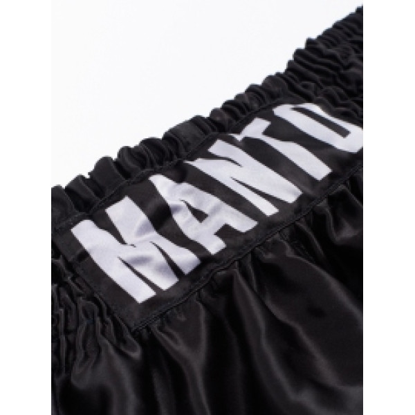 Шорты для тайского бокса MANTO Shorts Muay Thai Black Silver