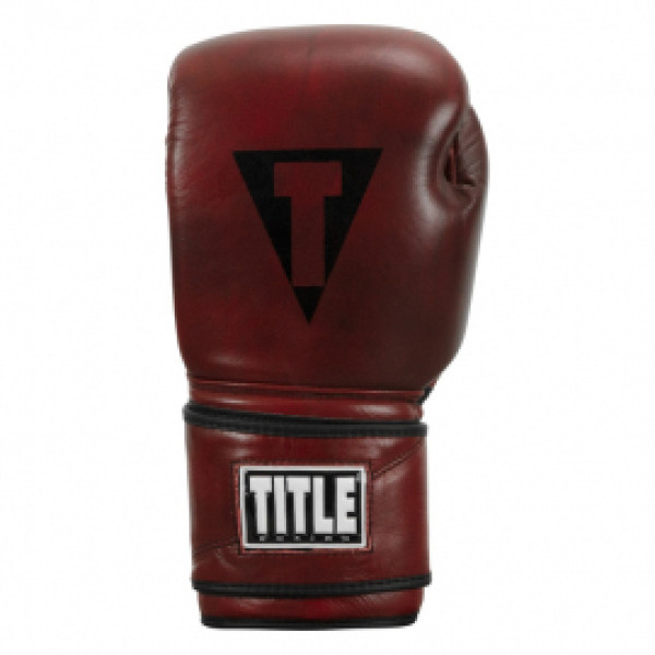 Снарядные перчатки TIitle Boxing Blood Red Leather Bag Gloves