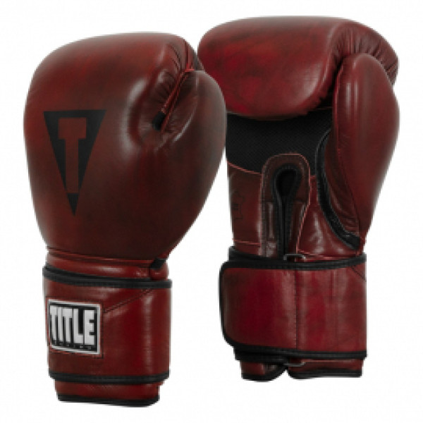 Снарядные перчатки TIitle Boxing Blood Red Leather Bag Gloves