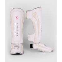Защита голени Venum Elite Standup Shinguards White Silver Pink