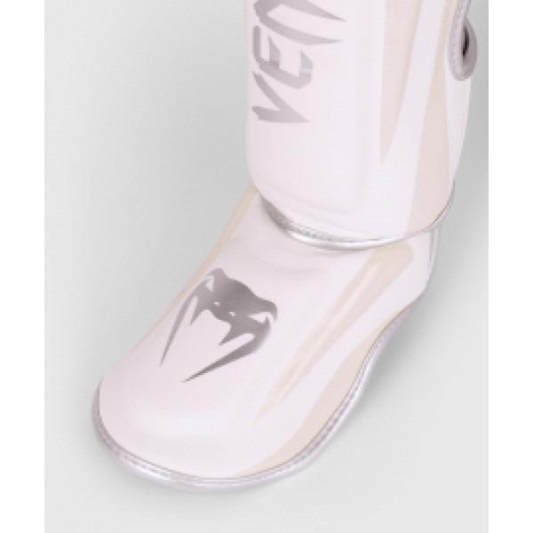 Защита голени Venum Elite Standup Shinguards White Silver Pink