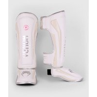 Защита голени Venum Elite Standup Shinguards White Silver Pink